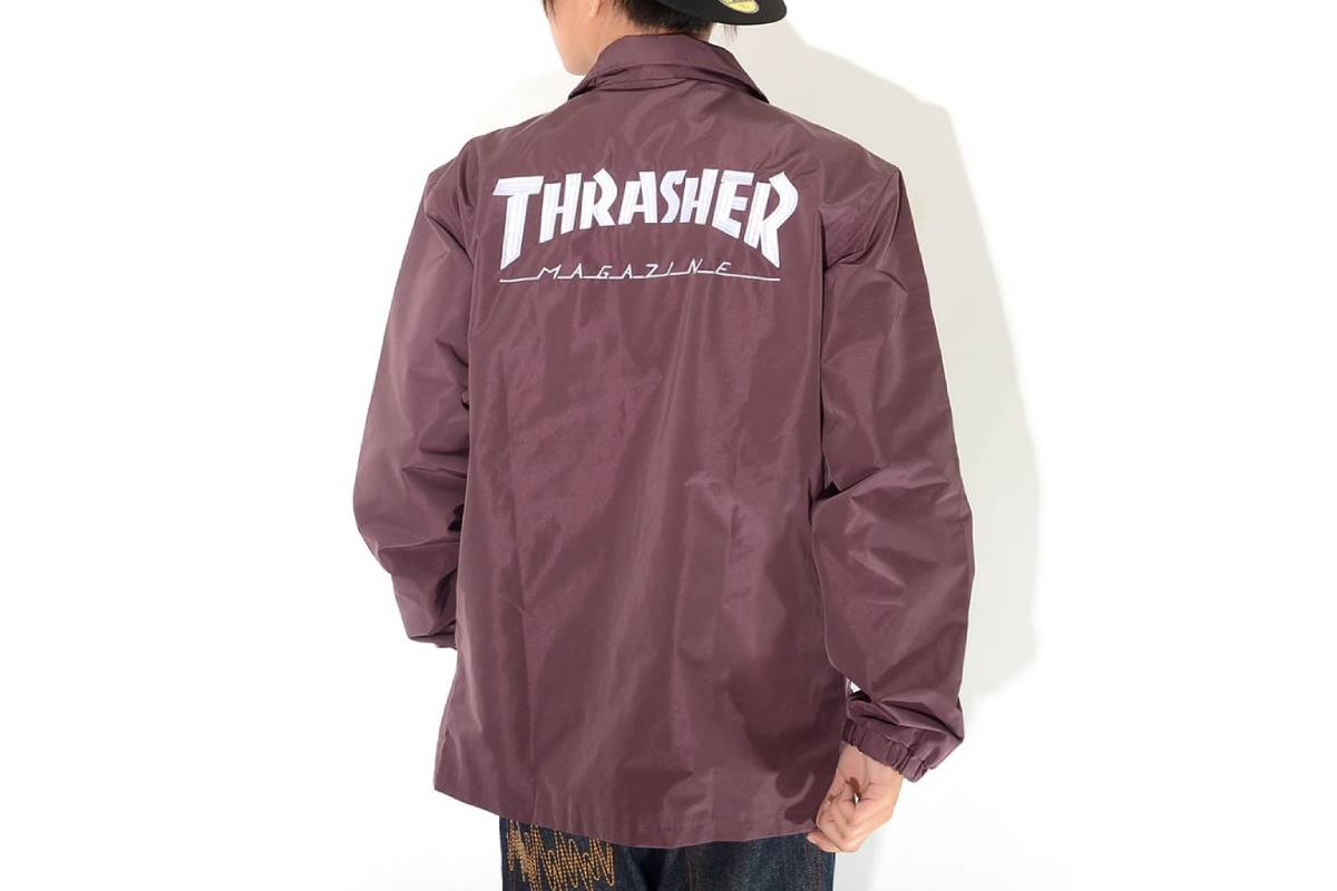 THRASHER スノボー コーチジャケット 楽天市場】スケボー ジャケット コーチジャケット ブラック ウィンド